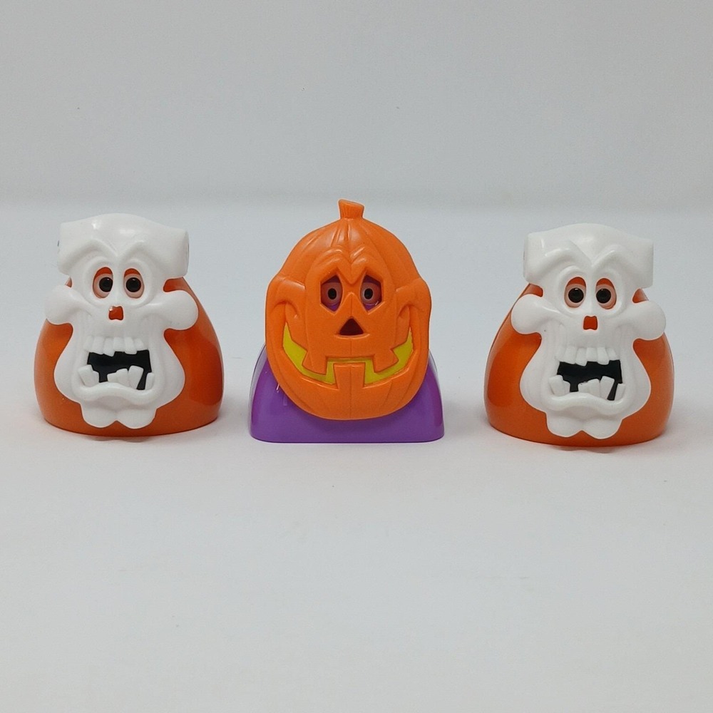 1998 Lot of 3 McDonald's Haunted Halloween Candy Dispenser Happy Meal Toys